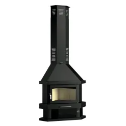 Chimenea Leña Rincón                        Interior Vermiculita                             Potencia Máxima 17,5 KW.